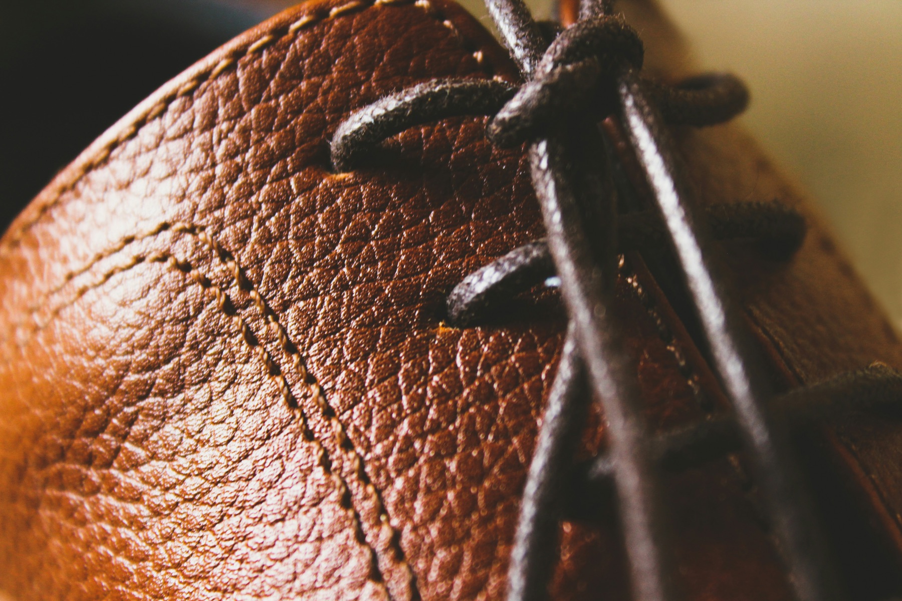 A finished shoe, glazed